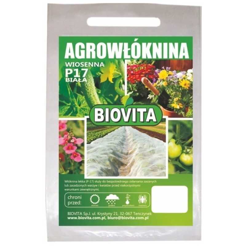 Pavasarinė agrotekstilė p-17 balta 1,6x5m biovita