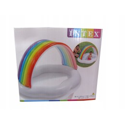 Baseinas su debesų stogu, vaivorykštinis pripučiamas irklavimo baseinas