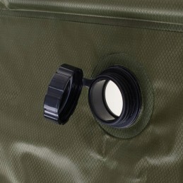 Lauko saulės turistinis dušas 20l xxl, praktiškas su termometru