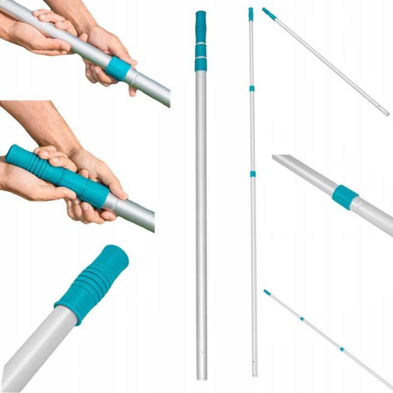 Aliuminio teleskopinis stulpas 360 cm bestway 58279 baseino priedai