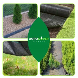 Žemės ūkio audinys, didelės skylės tujoms kas 50cm, gyvatvorei 1,1x10m