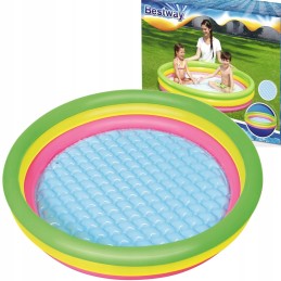 Apvalus pripučiamas baseinas su pripučiamomis grindimis, 102 cm