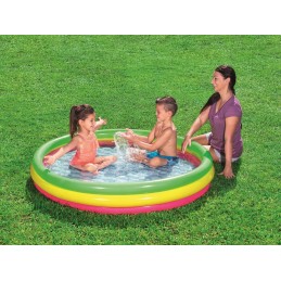 Apvalus pripučiamas baseinas su pripučiamomis grindimis, 102 cm