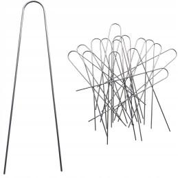 Metaliniai smeigtukai įvairių tipų agrotekstilei, agrotekstilei ir geotekstilei tvirtinti prie žemės, taip pat smeigtukai kurmių