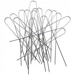 Metaliniai smeigtukai įvairių tipų agrotekstilei, agrotekstilei ir geotekstilei tvirtinti prie žemės, taip pat smeigtukai kurmių