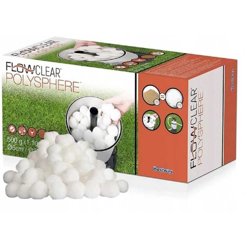 Filtravimo kamuoliukai bestway smėlio siurbliui 500g