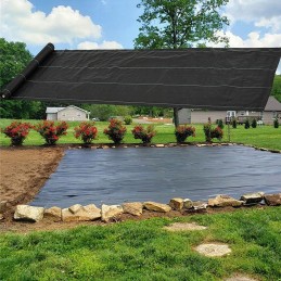 Antžeminis tentas 1x10m juodas