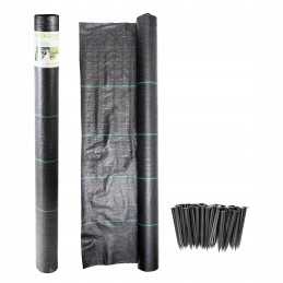 Agrotkanina nuo piktžolių agrotekstilė, gramatinė masė 120g/m2, parduodama už 1 metrą.