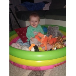 Bestway 51104 pripučiamas baseinas trijų spalvų vidutinis 10