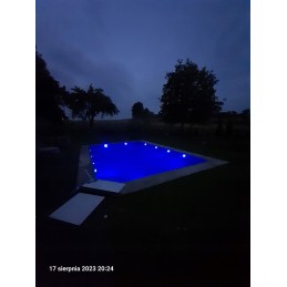 4x povandeninis LED baseino apšvietimas, nuotolinio valdymo pultas