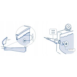 Sieninis įleidimo antgalis surenkamam baseinui