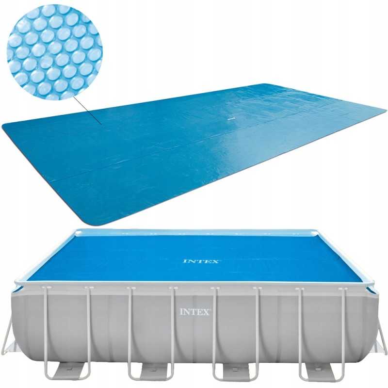 Saulės dangos burbulo folija 400x200 cm intex 28028