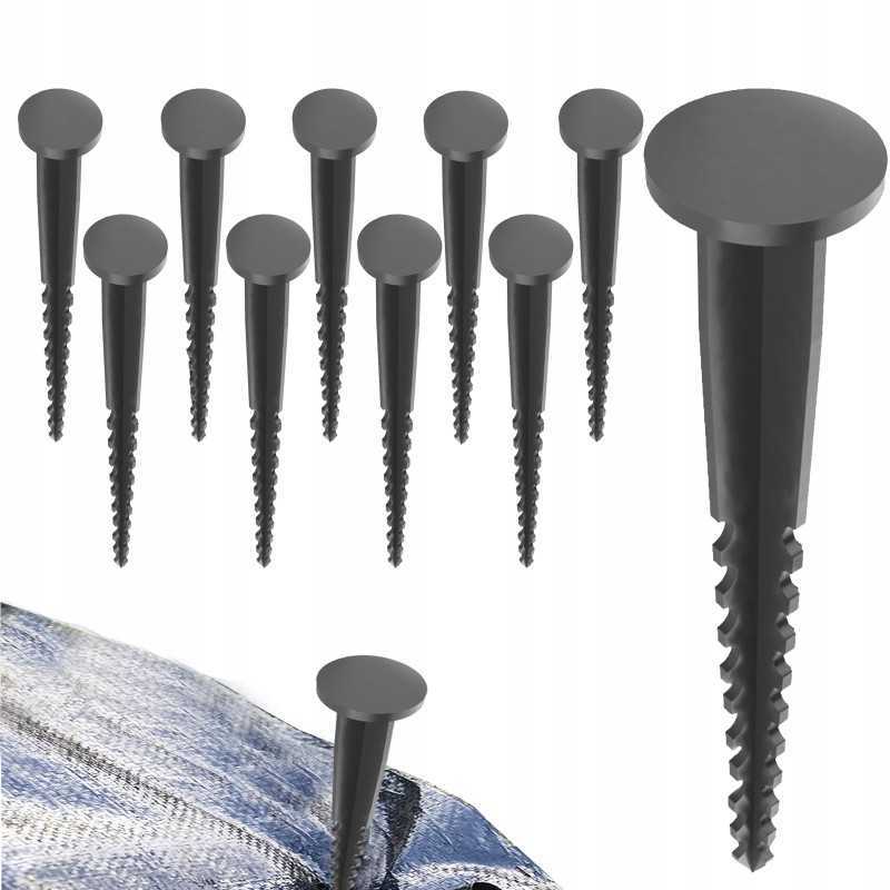 10x montavimo inkarų rinkinys sodo kraštų tvirtinimui, vienpusiai kaiščiai