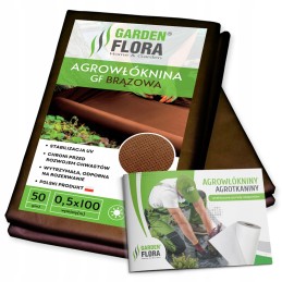 Agrotekstilė piktžolėms gf 0,5x100m ruda nuo piktžolių agrotekstilė 50g