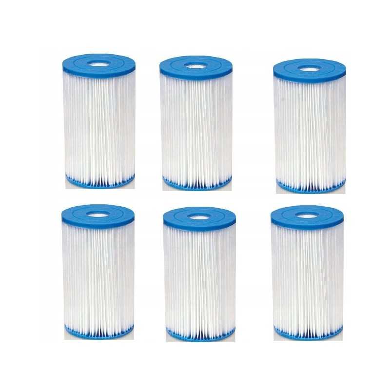 6 x kasetė ir filtro siurblys intex 29000 59900 wawa