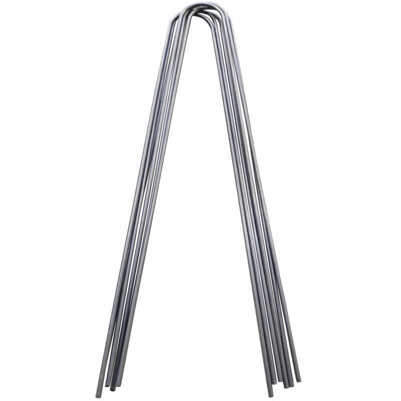 Metaliniai smeigtukai įvairių tipų agrotekstilei, agrotekstilei ir geotekstilei tvirtinti prie žemės, taip pat smeigtukai kurmių