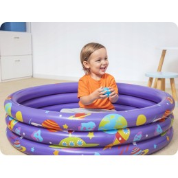 Pripučiamas baseinas vaikams, irklavimo baseinas 102x25cm bestway