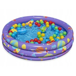 Pripučiamas baseinas vaikams, irklavimo baseinas 102x25cm bestway