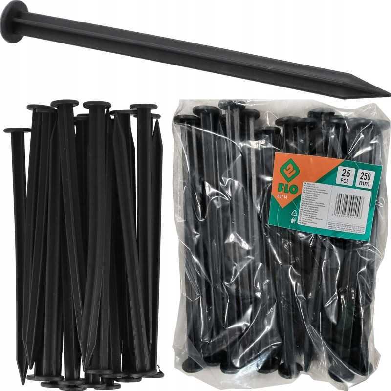 Smeigtukai, inkarai 250mm 25vnt sodo kraštams ir neaustinėms medžiagoms tvirtinti