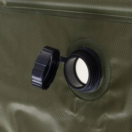 Kempingo saulės turistinis dušas 20l xxl su termometru