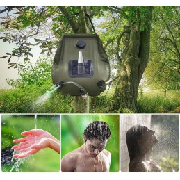 Saulės turizmo dušo nešiojamasis 20l vožtuvas