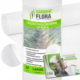 Balta pavasarinė agrotekstilė gf uv 17g 1,6x100m