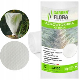 Agrotekstilė žieminė balta 1,6x100m 17g rudens-žiemos danga