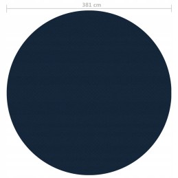 Visiškai plaukiojanti saulės folija baseinui, 381 cm ilgio