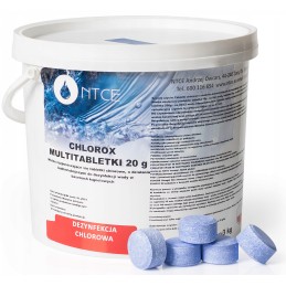 3 kg kelių tablečių mėlyna 6in1 20g chlorox baseinas