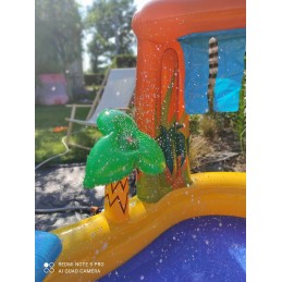 Dinozaurų žaidimų aikštelė su čiuožykla 249 x 191 x 109 cm intex 57444