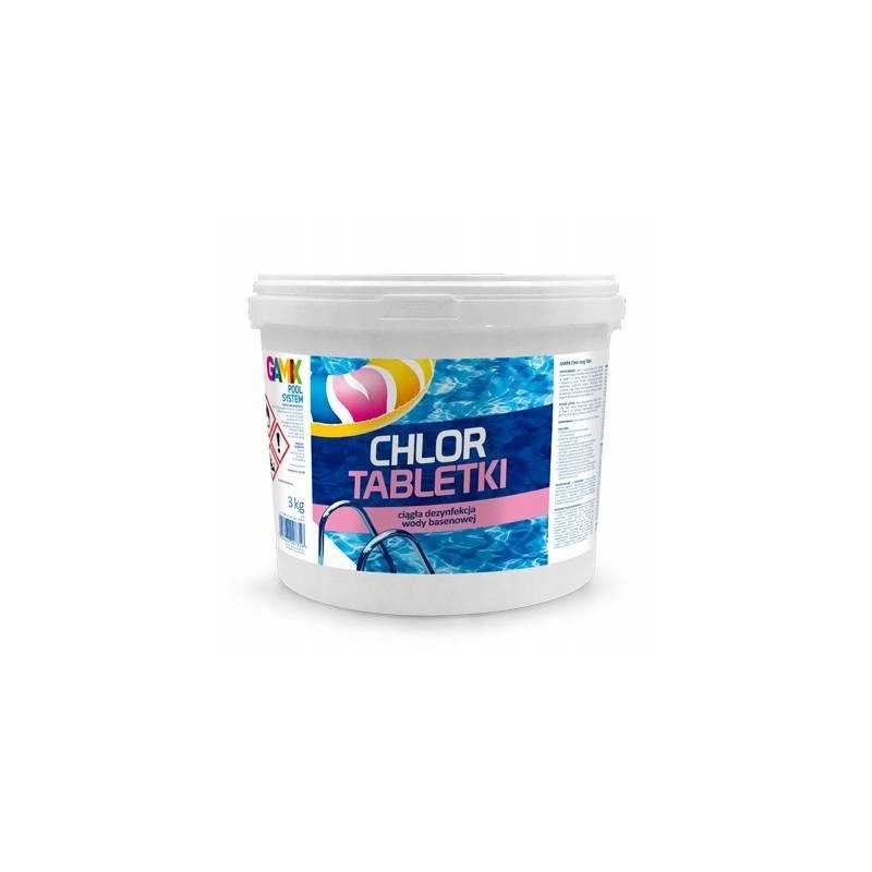 Chloro tabletės baseinų cheminėms medžiagoms 5kg 200g