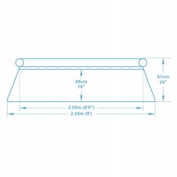 Išplečiamasis sodo baseinas 244 x 61 cm 9in1 bestway 5