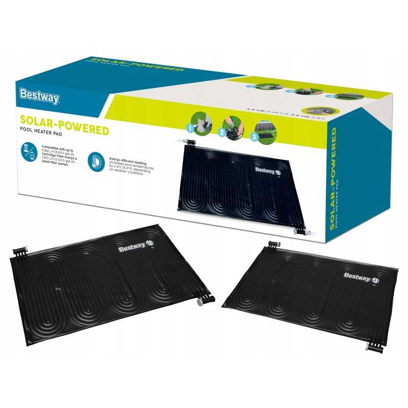 Bestway saulės kilimėlis vandens šildytuvas 171-110 cm pratekėjimo