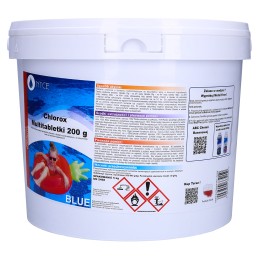11in1 daugiafunkcinės baseino tabletės 5kg 200g mėlynos baseino chloro tabletės