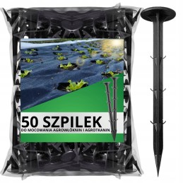 Nuo piktžolių agrotekstilė agrotekstilė 70g juoda 1,6x50m UV 3% + kaiščiai