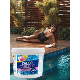 Chloro multi tabletės baseinams, baseinų chemikalai, 5kg