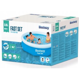 Išsiplėtimo baseinas 57458 305x66 cm su bestway siurblio remonto komplektu