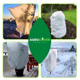 10 x apsauginis žieminis gaubtas, agrotekstilė, 80x50 cm