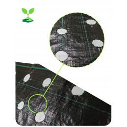 Agromedžiaga su skylutėmis sodinukams, 3 eilės, 110 cm