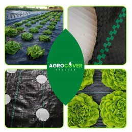 Agromedžiaga su skylutėmis sodinukams, 3 eilės, 110 cm