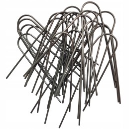 Metaliniai smeigtukai įvairių tipų agrotekstilei, agrotekstilei ir geotekstilei tvirtinti prie žemės, taip pat smeigtukai kurmių