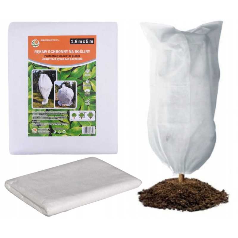 Apsauginė rankovė augalams 1,6mx 5m 50g/m2 balta