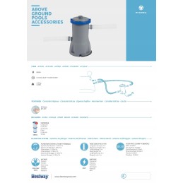 Stiprus siurblys bestway 58386 baseino filtras 3028 lh