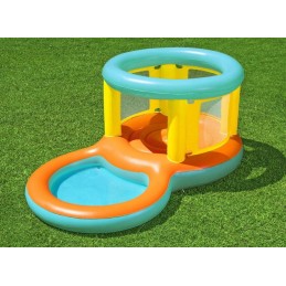 Pripučiamas batutas vaikams 239x149x102cm su bestway irklavimo baseinu