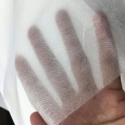 Augalinis audinys spyruoklinis baltas 3 2 x 20m 17 g m2