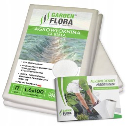 Balta žieminė agrotekstilė gf 1,6x100m užvalkalas agrotekstilė atsilieka 17g