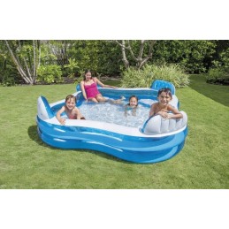 Sodo baseinas 4 žmonėms, didelis, 229 x 229, pripučiamas intex