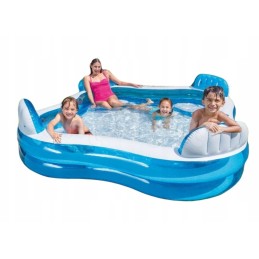 Sodo baseinas 4 žmonėms, didelis, 229 x 229, pripučiamas intex