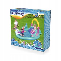 Pripučiama vienaragių žaidimų aikštelė 274 x 198 x 137 cm bestway 53097