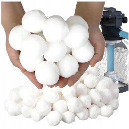 Įdėklas baseino smėlio siurbliui, filtravimo kamuoliukai baseinui 1 5kg